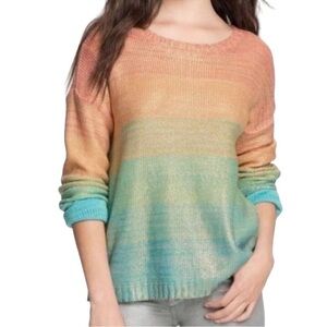 Willow & Clay ombre crew neck sweater